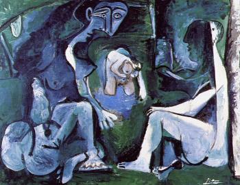 Pablo Picasso : le dejeuner sur l'herbe III
